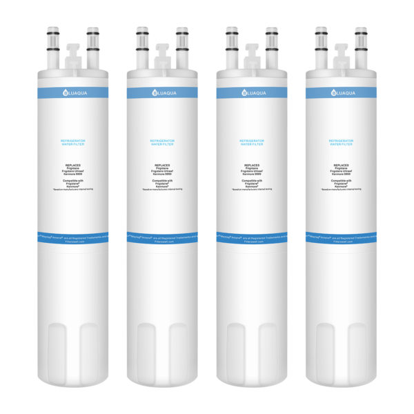 Bluaqua Replacement water filter for Frigidaire Ultrawf Water Filter, Kenmore 9999 4-pack